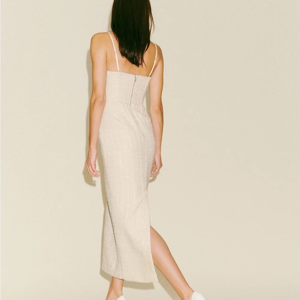 Reformation Lakia Dress Ivory - Size 2 - Picture 3 of 4